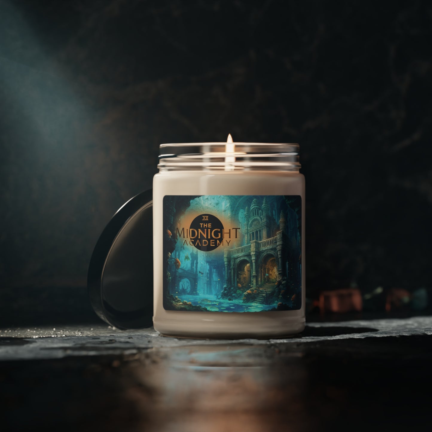 Atlantis Whisper - Aquatic Floral Scented Soy Candle, 9oz