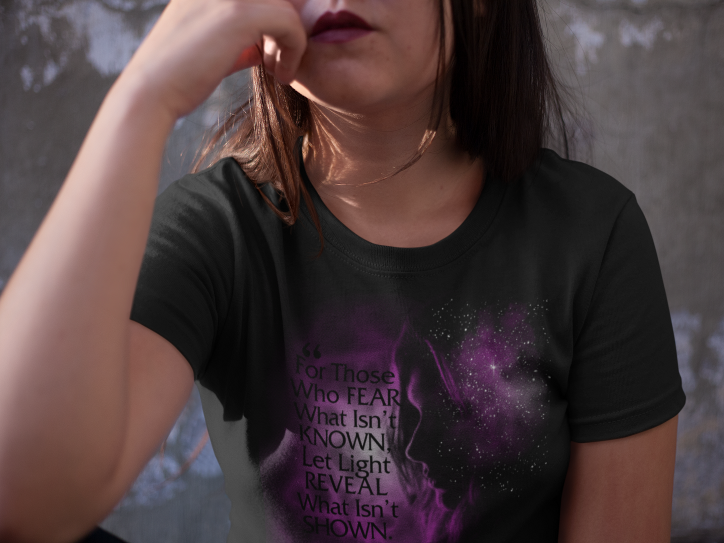 Illuminating Shadows: The Light Reveal - Unisex Tri-Blend Crew Tee